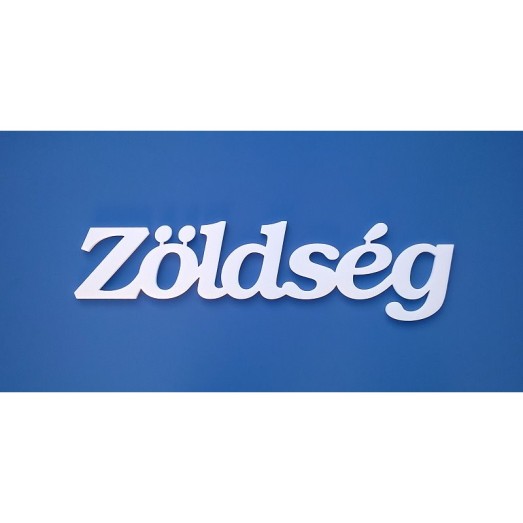 Zöldség felirat faldekorációs célra!