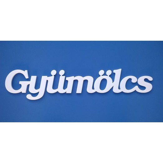 Gyümölcs felirat faldekorációs célra