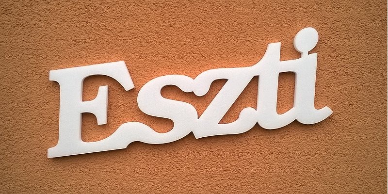 Ajtóra vagy gyerekszoba falára felragasztható Eszti név felirat.