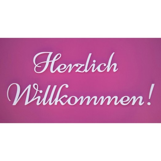 Herzlich Willkommen felirat faldekorációs célra (termék) Herzlich Willkommen felirat faldekorációs célra