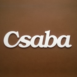 Csaba név felirat ajtóra vagy a gyermekszoba falára, akár ajándéknak is!