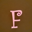 "F" dekor betű a TWISTY termékcsaládból.