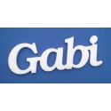 Gabi név felirat ajtóra vagy a gyermekszoba falára, akár ajándéknak is!