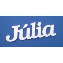 Júlia név felirat ajtóra vagy a gyermekszoba falára, akár ajándéknak is!