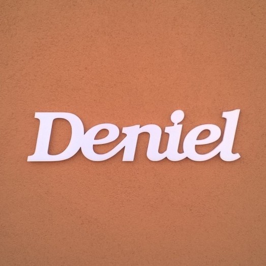 Deniel név felirat ajtóra vagy a gyermekszoba falára!