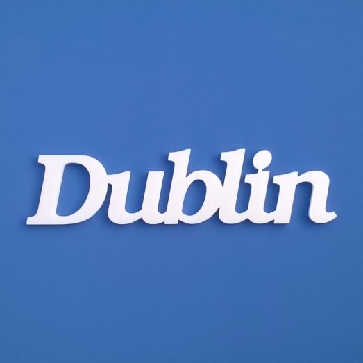 Dublin felirat faldekorációs célra