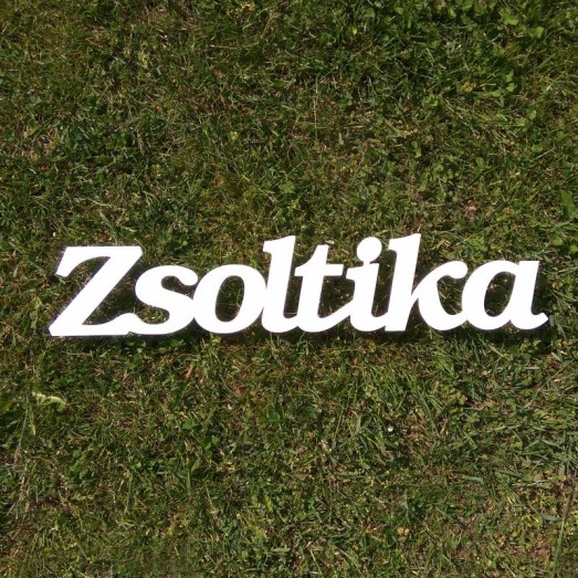 Zsoltika név felirat ajtóra vagy a gyermekszoba falára!
