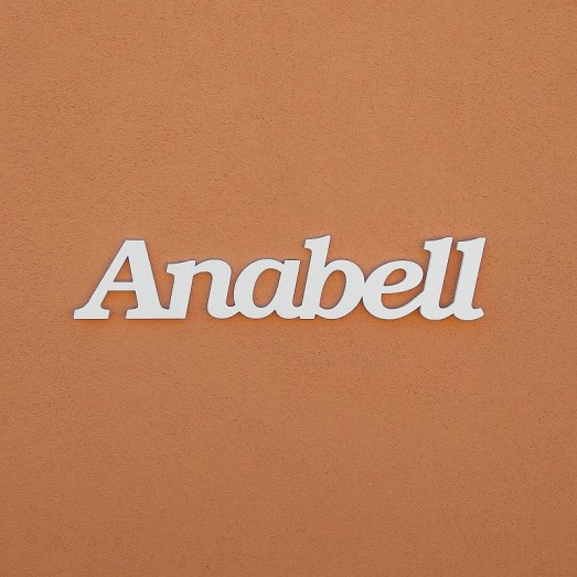 Anabell név felirat ajtóra vagy a gyermekszoba falára!