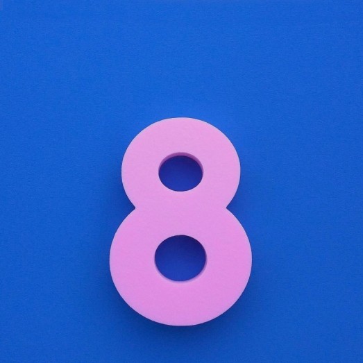 "8" dekorációs számjegy a SUZY termékcsaládból.