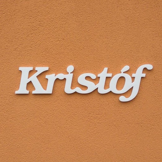 Kristóf név felirat ajtóra vagy a gyermekszoba falára!