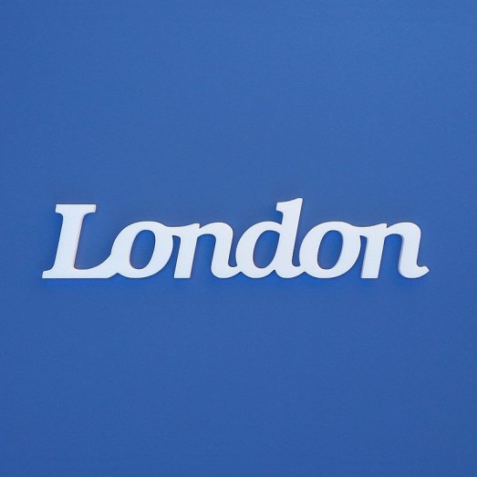 London felirat faldekorációs célra