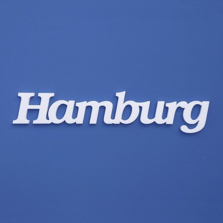 Hamburg felirat faldekorációs célra.