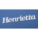 Henrietta név felirat ajtóra vagy a gyermekszoba falára, akár ajándéknak is!