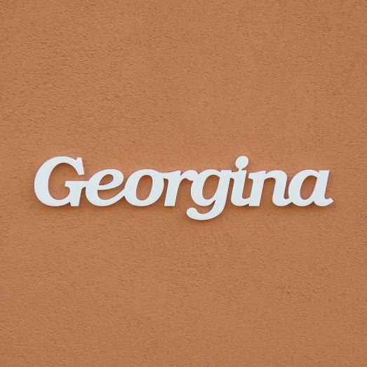 Georgina név felirat ajtóra vagy a gyermekszoba falára!