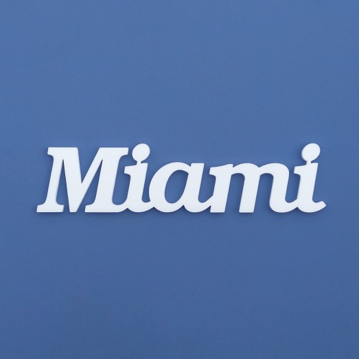 Miami felirat faldekorációs célra