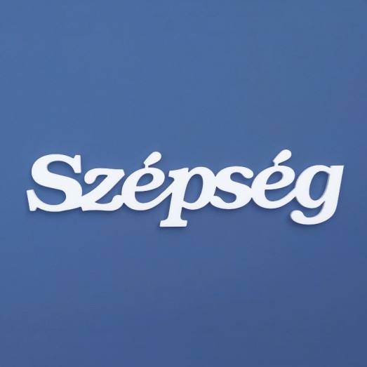 Szépség felirat faldekorációs célra.
