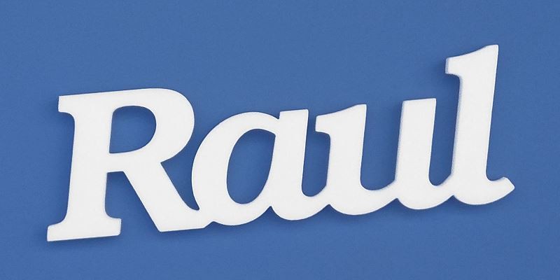 Ajtóra vagy gyerekszoba falára felragasztható Raul név felirat.