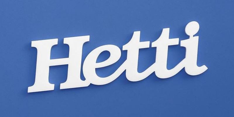 Ajtóra vagy gyerekszoba falára felragasztható Hetti név felirat.