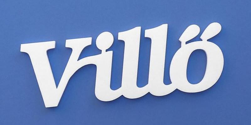 Villő név felirat. Ajtóra vagy gyerekszoba falára felragasztható Villő név felirat.