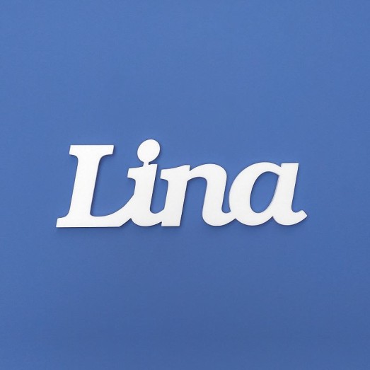 Lina név felirat ajtóra vagy a gyermekszoba falára!