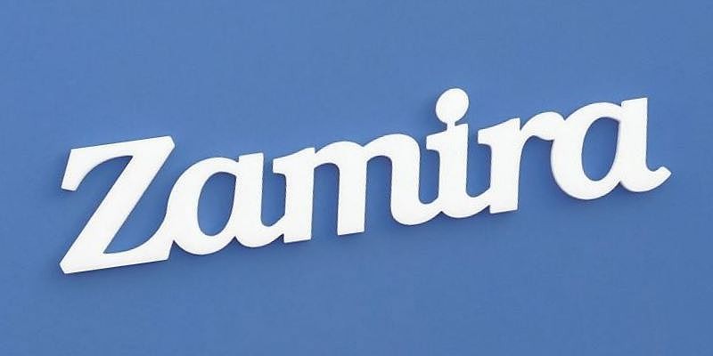 Zamira név felirat. Ajtóra vagy gyerekszoba falára felragasztható Zamira név felirat.