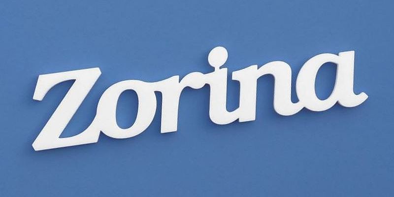 Ajtóra vagy gyerekszoba falára felragasztható Zorina név felirat.