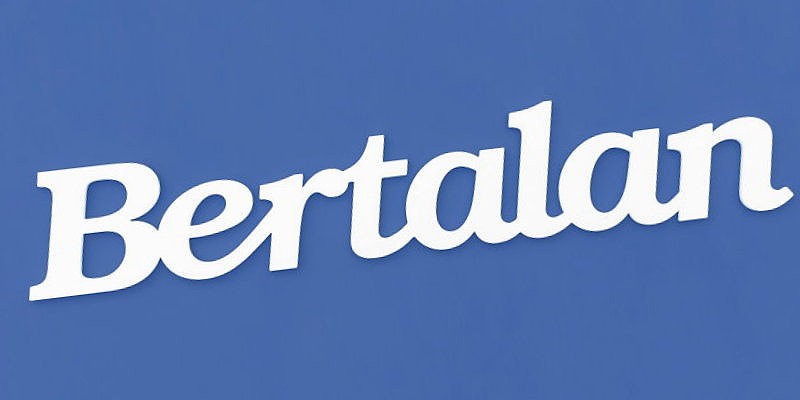 Bertalan név felirat. Ajtóra vagy gyerekszoba falára felragasztható Bertalan név felirat.