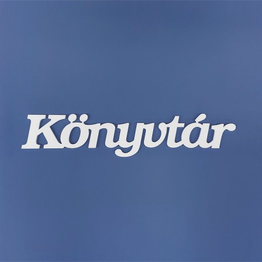 Könyvtár felirat faldekorációs célra (termék) Könyvtár felirat faldekorációs célra