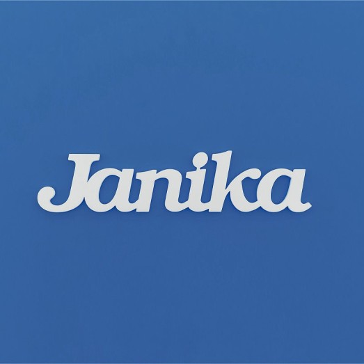 Janika név felirat ajtóra vagy a gyermekszoba falára!