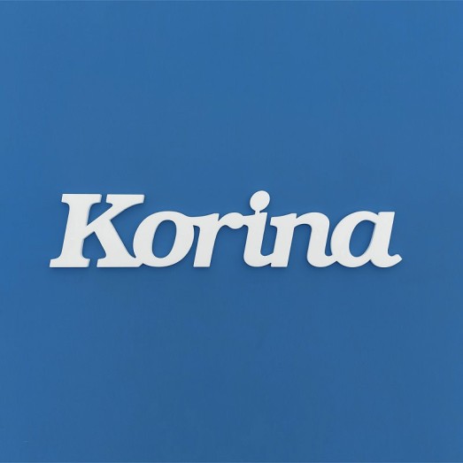 Korina név felirat ajtóra vagy a gyermekszoba falára!