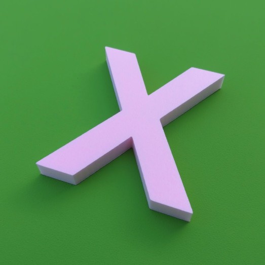 X habbetű 2 cm vastag xps keményhab alapanyagból (termék) X habbetű 2 cm vastag xps keményhab alapanyagból