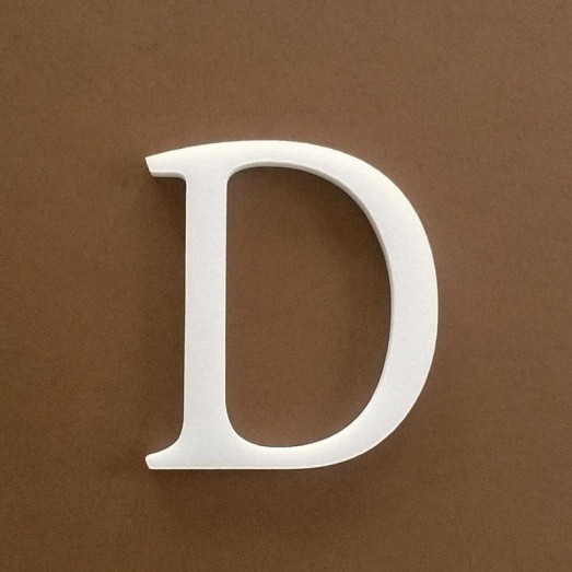 Dekorációs "D" betű a GABI termékcsaládból.