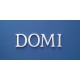 DOMI név felirat 9 mm vastag Depron anyagból a GABI termékcsaládból.