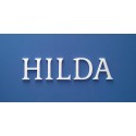 HILDA név felirat 9 mm vastag Depron anyagból a GABI termékcsaládból.