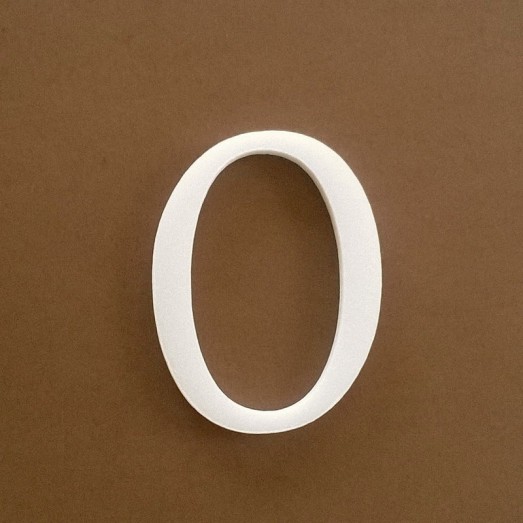 Dekorációs "0" számjegy a GABI termékcsaládból.