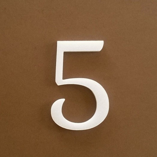 Dekorációs "5" számjegy a GABI termékcsaládból.