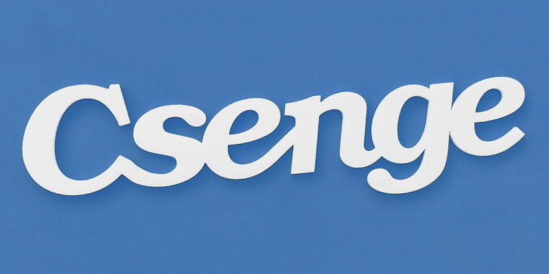 Csenge név felirat. Ajtóra vagy gyerekszoba falára felragasztható Csenge név felirat.