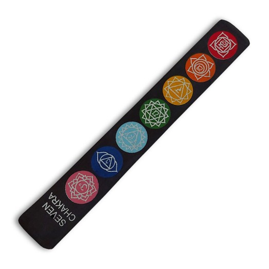 Seven chakra füstölőtartó lapocska (termék) Seven chakra füstölőtartó lapocska