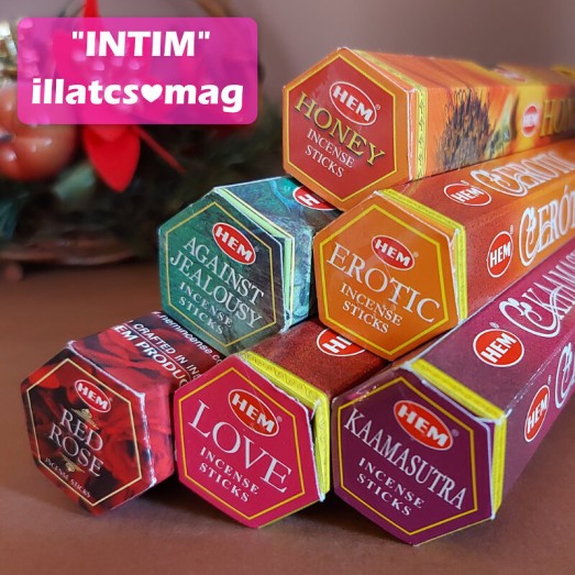Intim illatcsomag, 6 válogatott füstölő