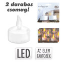 Ledes teamécses, 2 darabos csomag, elemmel