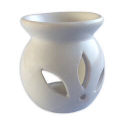 Aromalámpa illóolaj párologtatáshoz - fehér porcelán