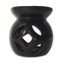 Aromalámpa fekete porcelán