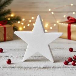 Csillag alakú hungarocell karácsonyfadísz