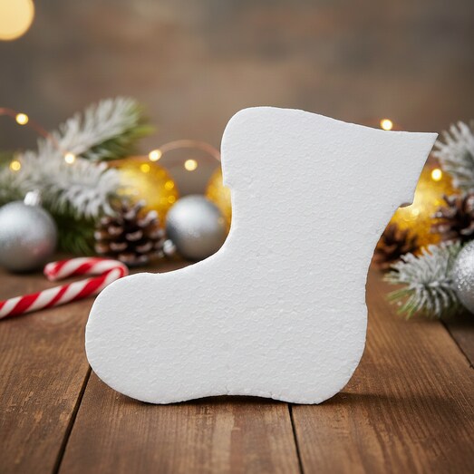 Csizma alakú hungarocell dekoráció