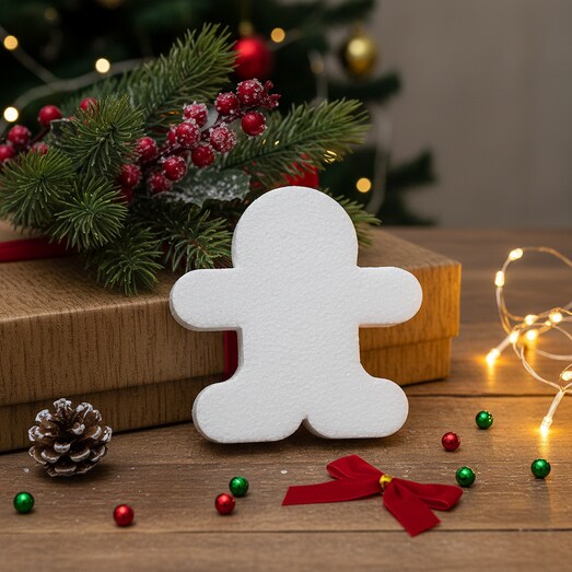 Mézeskalács alakú hungarocell dekoráció