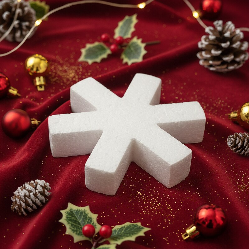 Hópehely alakú hungarocell dekoráció