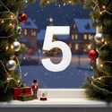 5-ös számjegy ablakdekorációnak