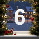 6-os számjegy ablakdekorációnak