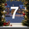 7-es számjegy ablakdekorációnak