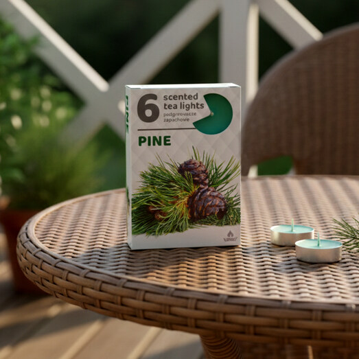 fenyő illatú teamécses